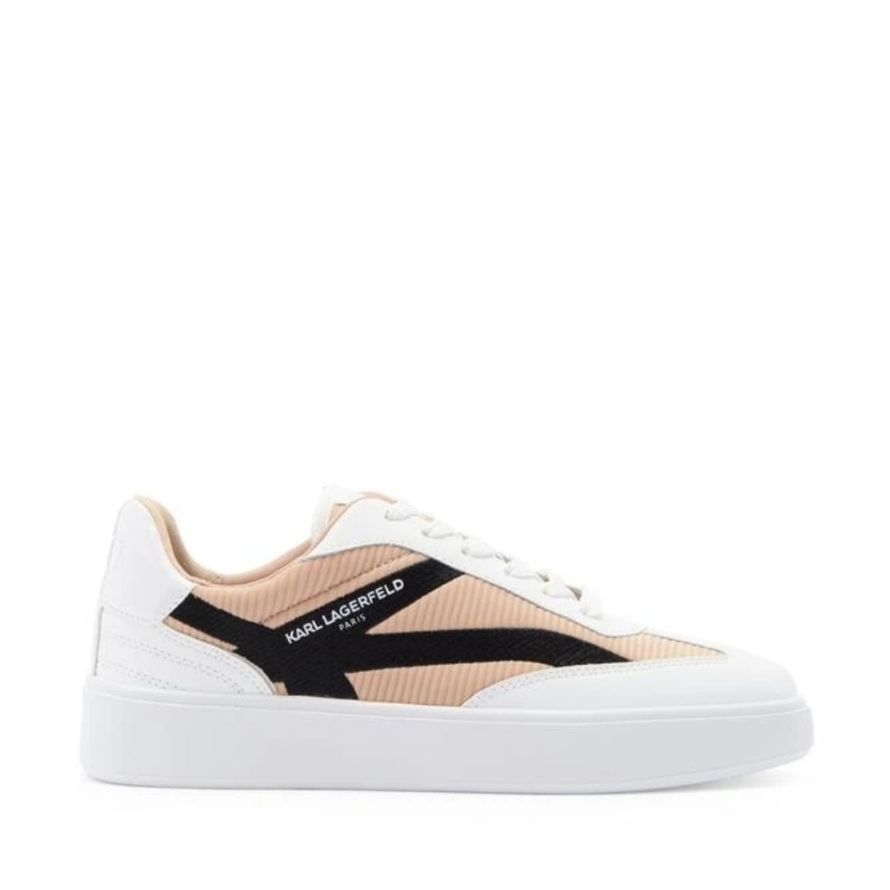 Karl Lagerfeld Paris Women’s Shila Platform Beige/ White Sneakers Size 11 - Picture 6 of 10